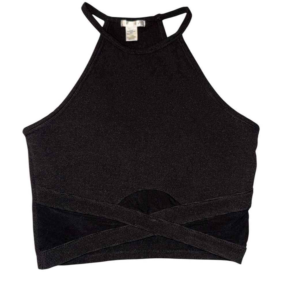 Bozzolo Black Crop Top size medium